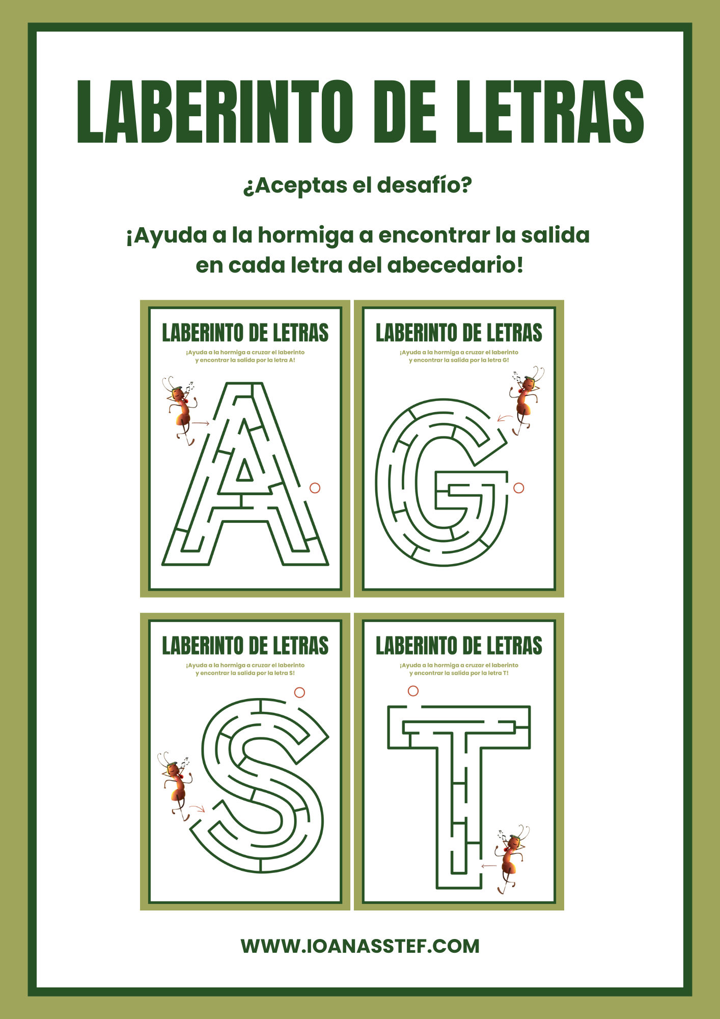 LABERINTO DE LETRAS