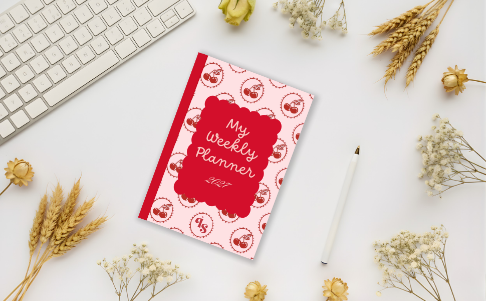 2027 Christian Weekly Planner: Cherry Design | Weekly & Monthly Organizer with Bible Verses, Prayer Journaling and Gratitude Sections | 6" x 9" (The Cherry Collection)