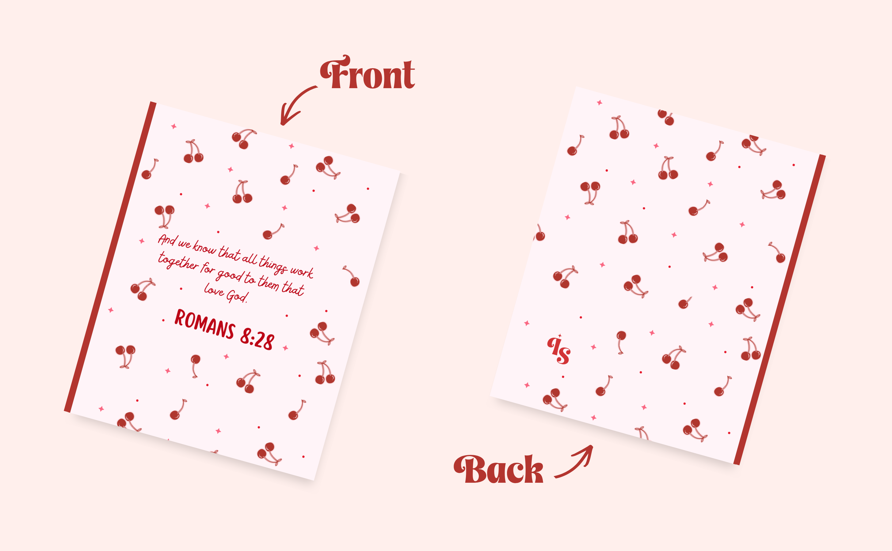 Cherry Collection: Christian Composition Notebook (7.5" x 9.25", College Ruled, 110 pag.)